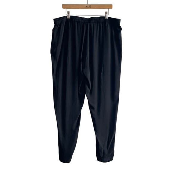 Eileen Fisher silk black pants size L large - Picture 3 of 6